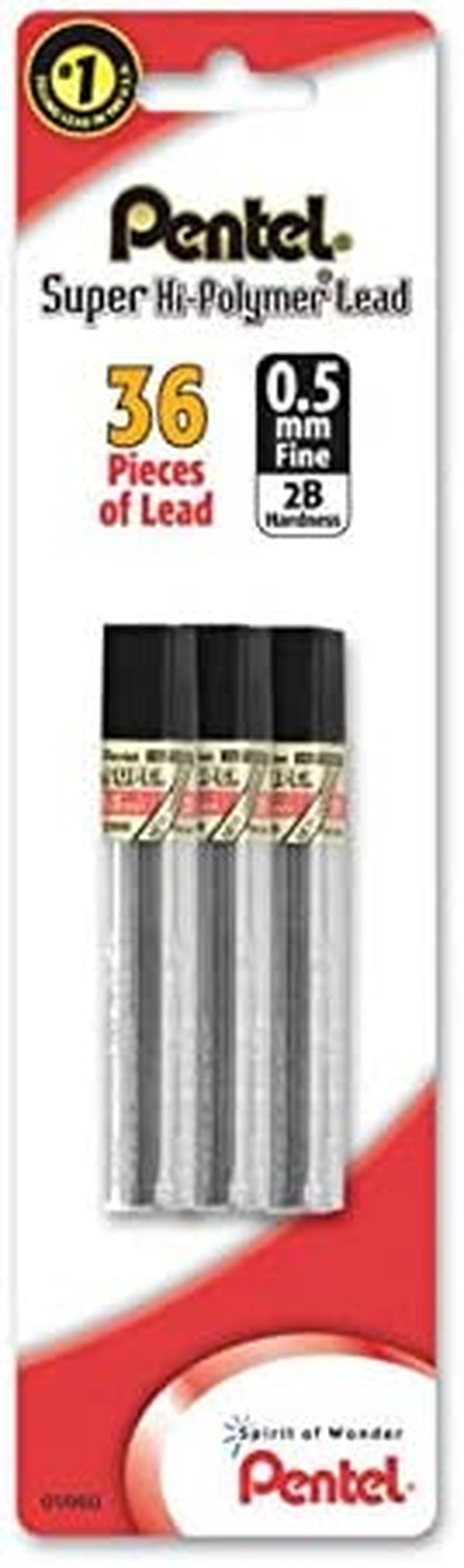 Super Hi-Polymer Lead Refill (0.5Mm), Fine, 2B, 36 Pieces of Lead (C505BP32B-K6)