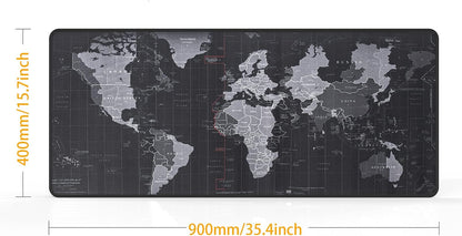 XXL Gaming Mouse Map Pad 900×400×3MM (35.40X15.74X0.12 Inch),With Non-Slip Base,Waterproof and Foldable Pad,Desktop Pad Suitable for Gamers,Suitable for Desktop,Office and Home,Black