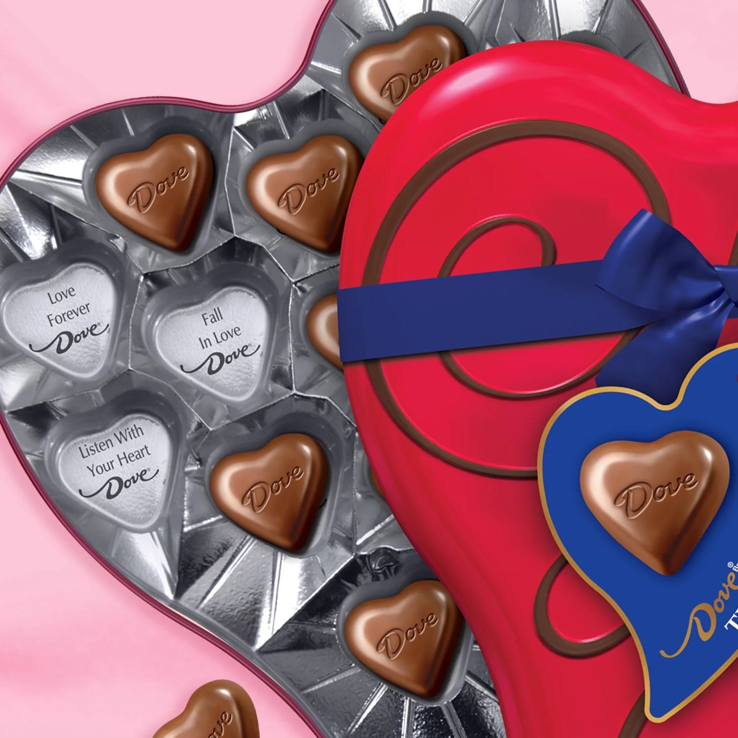 Dove Milk Chocolate Truffle Hearts Valentine'S Day Candy Gift - 5.82 Oz Heart Tin