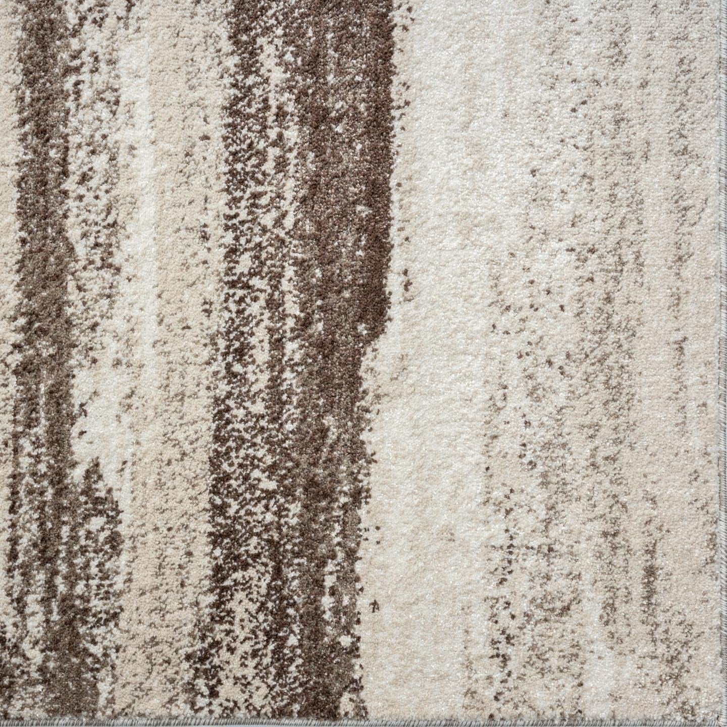Modern Area Rug Stain Resistant, Brown/Size 2X3