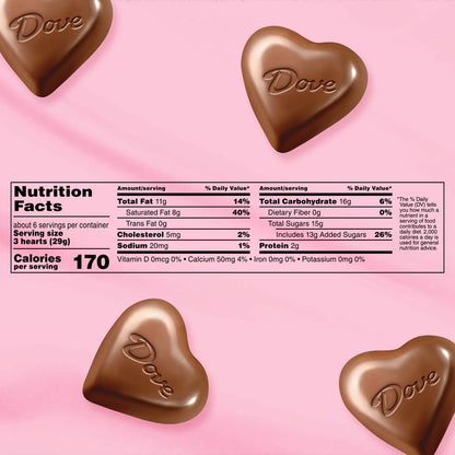 Dove Milk Chocolate Truffle Hearts Valentine'S Day Candy Gift - 5.82 Oz Heart Tin